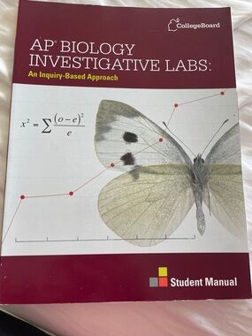 CollegeBoard AP Biology Investigative Labs Student Manual - Maroon and White